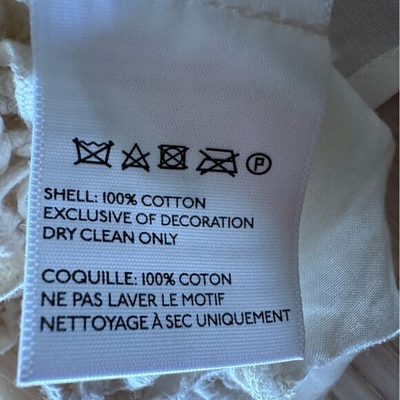 Staring at Stars Macramé Crochet back cotton tank top in cream - Size M - Picture 7 of 7